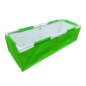 GARDECO HDPE UV Protected 360 GSM, Green Color, Rectangular Plants Grow Bag, Suitable for Terrace Gardening with PVC Pipe Support