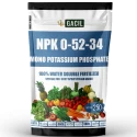 GACIL MKP - Mono Potassium Phosphate Fertilizer Growth Promoter NPK 00-52-34 Water Soluble Indoor-Outdoor Plants - Use: Drip-Soil-Spray