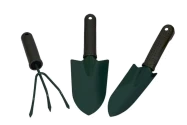 Vedant Garden Tool Set High Quality Iron With Coated Small Trowel, Big Trowel, Cultivator.