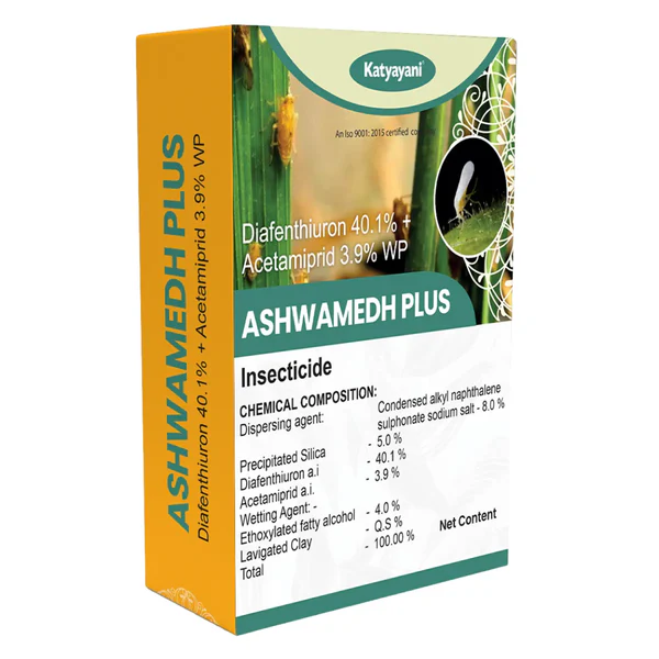 Katyayani Ashwamedh Plus Diafenthiuron 40.1% + Acetamiprid 3.9% WP, Advanced Insecticide For Comprehensive Pest Control