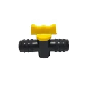 Radhe Straight Connector With Tap Joiner, Garden Drip Irrigation Accessories, Regulates Flow For 16mm Pipe