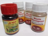 Combo Pack - 3 Waste Decomposer + 1 JB Kelp (Seaweed Extract 100 Gm), fresh ascophyllum nodosum marine plants harvested from the cold water sea.