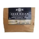 White Sandal Seed Balls, made from a unique blend of seed And clay, peat free compost