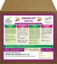 Onion Kit is 100% organic kit that contains products for seed treatment, nutrition, size, sucking pest controller & fungal disease controller products