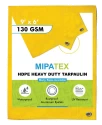 Mipatex Tarpaulin 130 GSM Waterproof Heavy Duty, Poly Tarp, Multipurpose (Yellow)