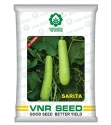 VNR Sarita F1 Hybrid Bottle Gourd Seed, Lauki Ke Beej, Green Color and Elongate Shape