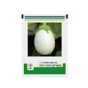 Kalash Brinjal KSP 1324 Satyam F1 Hybrid Seeds, Oval Round Fruit Shape, White Color