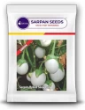 Sarpan Hybrid Snow Ball, White Egg Type Brinjal Seeds, Suitable In all seasons