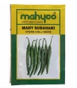 Mahyco F1 Hybrid Subahari Chilli Seeds, Hari Mirchi Ke Beej, Round The Year Variety.