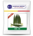 Sarpan Seed F1 Hybrid SOK 160 Bhindi Seeds, Okra Seeds, Highly Tolerant To YVMV And ELCV