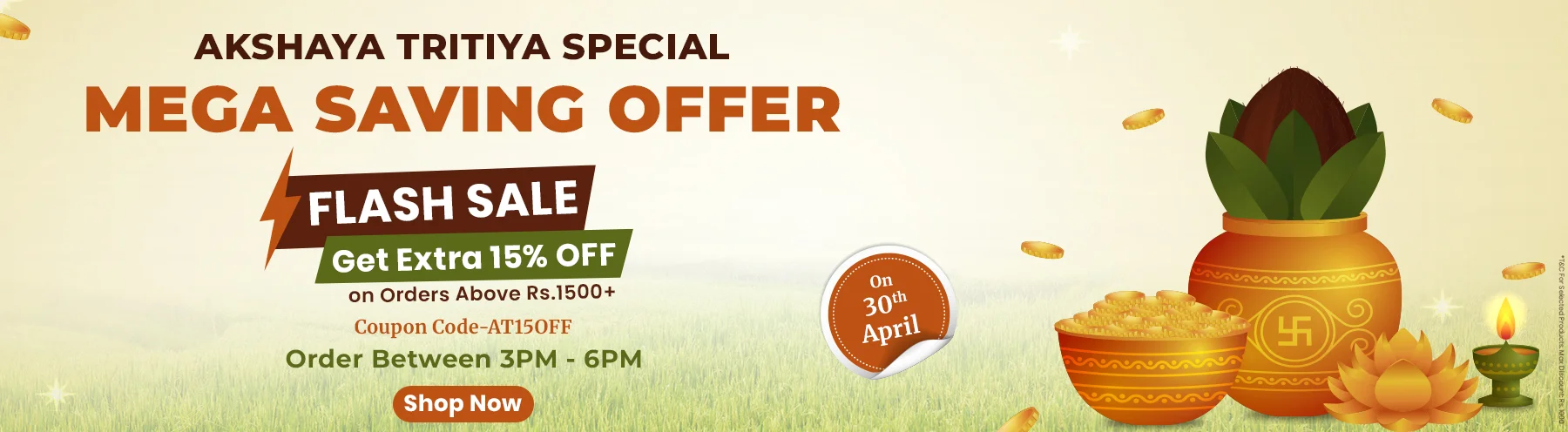 Akshaya Tritiya offer - Live